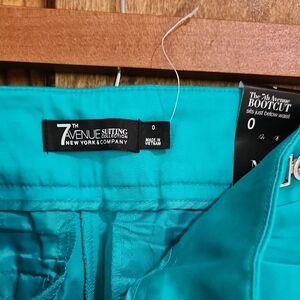 New York & Company 7th Avenue Teal Bootcut Pants- New With Tags